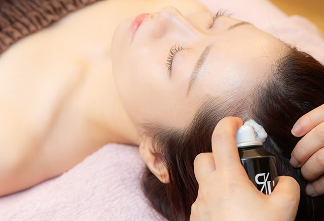 リラクゼーション効果の高いヘッドスパ